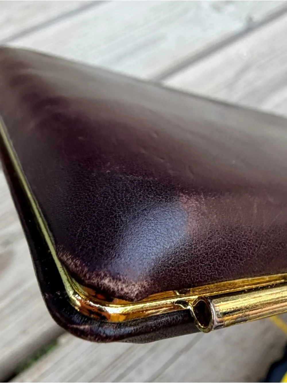 Vintage Abas‎ Brown Lamb Leather Wallet with Subtle Logo